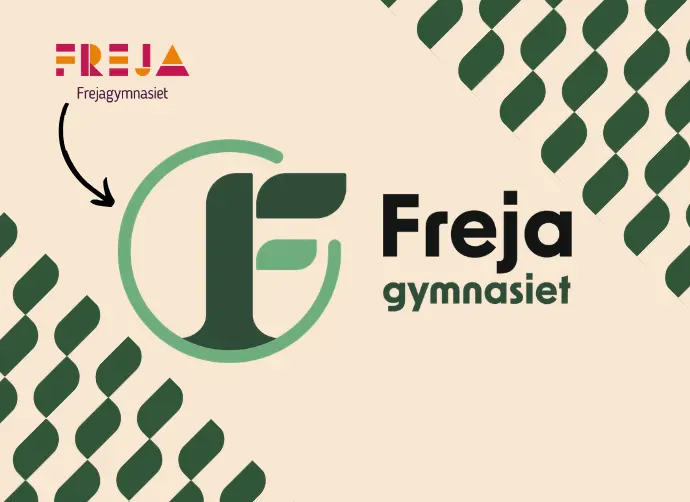 Frejas nya logotyp