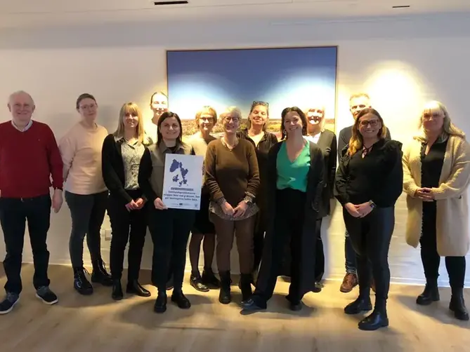 En grupp personer från partnergruppen.