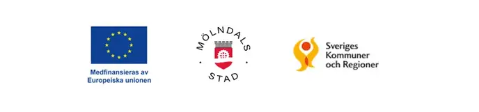 Logotyper för Mölndals stad, EFS och SKR